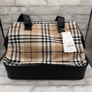 BEIS The Mini Weekender In Plaid